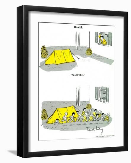 Hazel Cartoon-Ted Key-Framed Giclee Print