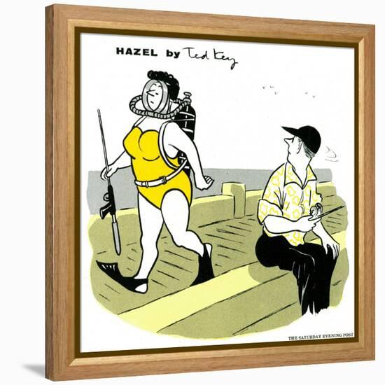 Hazel Cartoon-Ted Key-Framed Premier Image Canvas