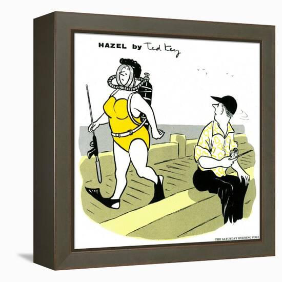 Hazel Cartoon-Ted Key-Framed Premier Image Canvas