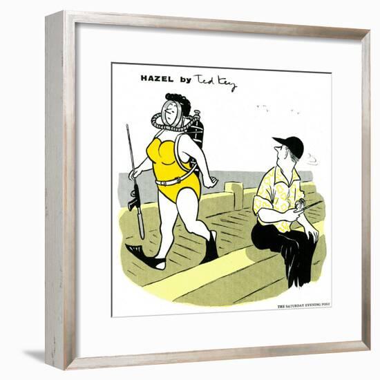 Hazel Cartoon-Ted Key-Framed Giclee Print