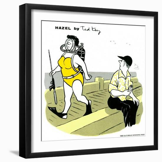 Hazel Cartoon-Ted Key-Framed Giclee Print