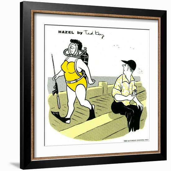 Hazel Cartoon-Ted Key-Framed Giclee Print