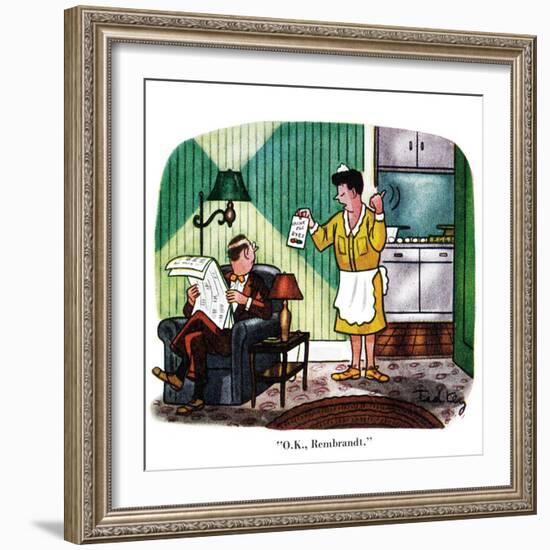 Hazel Cartoon-Ted Key-Framed Giclee Print