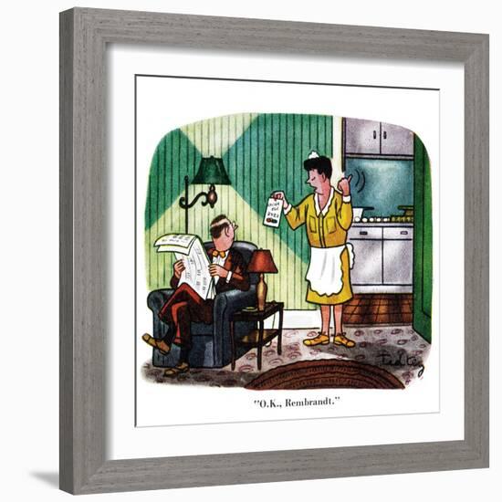 Hazel Cartoon-Ted Key-Framed Giclee Print