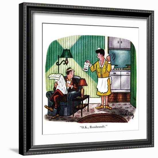 Hazel Cartoon-Ted Key-Framed Giclee Print