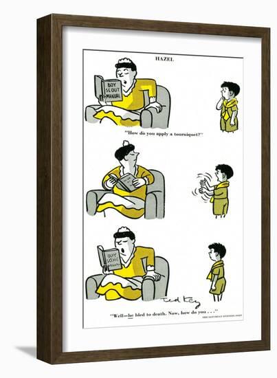 Hazel Cartoon-Ted Key-Framed Giclee Print