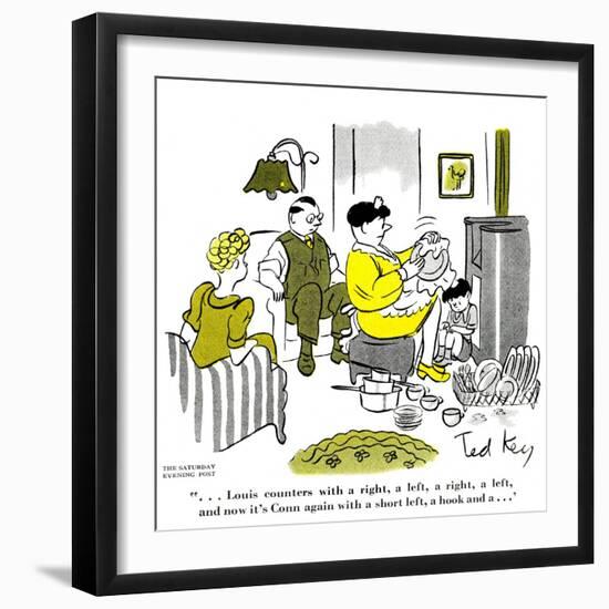 Hazel Cartoon-Ted Key-Framed Giclee Print