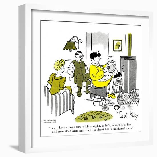 Hazel Cartoon-Ted Key-Framed Giclee Print