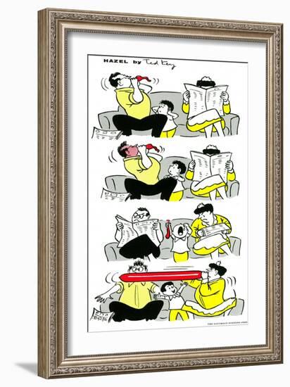 Hazel Cartoon-Ted Key-Framed Giclee Print