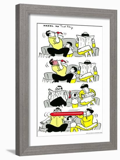 Hazel Cartoon-Ted Key-Framed Giclee Print