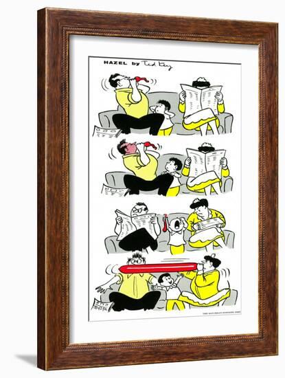 Hazel Cartoon-Ted Key-Framed Giclee Print