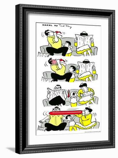 Hazel Cartoon-Ted Key-Framed Giclee Print