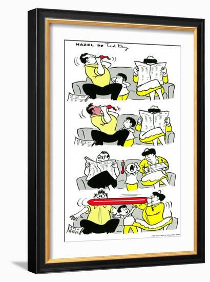 Hazel Cartoon-Ted Key-Framed Giclee Print