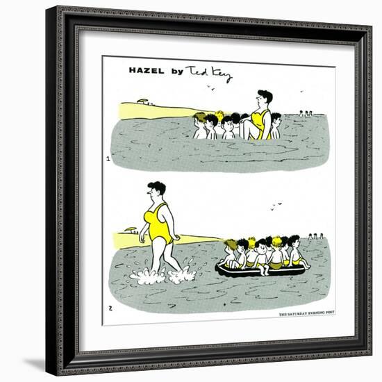 Hazel Cartoon-Ted Key-Framed Giclee Print