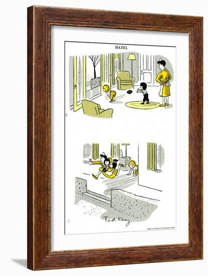 Hazel Cartoon-Ted Key-Framed Giclee Print