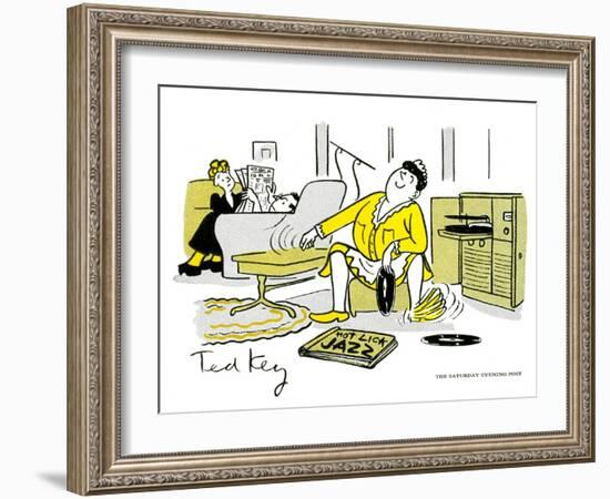 Hazel Cartoon-Ted Key-Framed Giclee Print