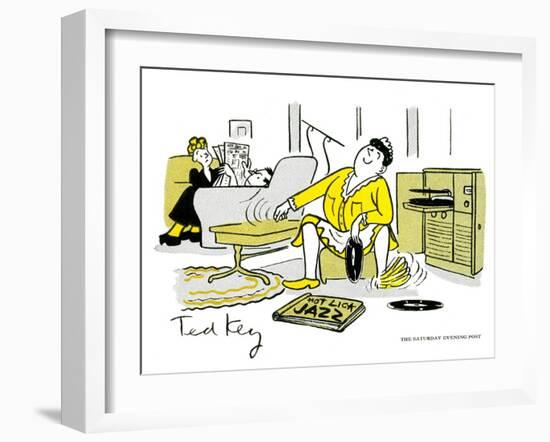 Hazel Cartoon-Ted Key-Framed Giclee Print