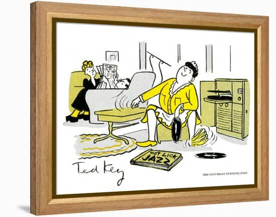 Hazel Cartoon-Ted Key-Framed Premier Image Canvas