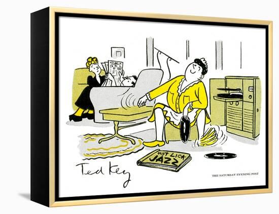 Hazel Cartoon-Ted Key-Framed Premier Image Canvas