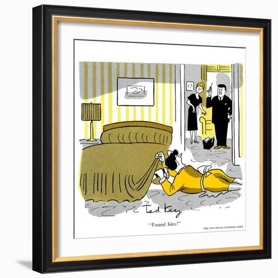 Hazel Cartoon-Ted Key-Framed Giclee Print