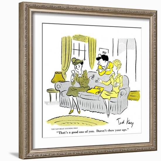 Hazel Cartoon-Ted Key-Framed Premium Giclee Print