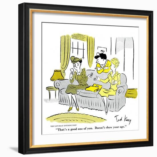 Hazel Cartoon-Ted Key-Framed Premium Giclee Print