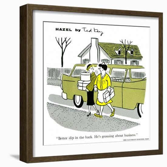 Hazel Cartoon-Ted Key-Framed Giclee Print