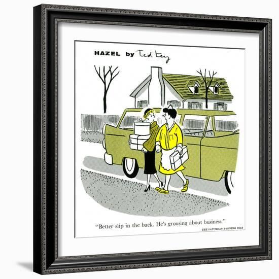 Hazel Cartoon-Ted Key-Framed Giclee Print