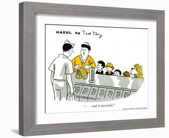 Hazel Cartoon-Ted Key-Framed Giclee Print