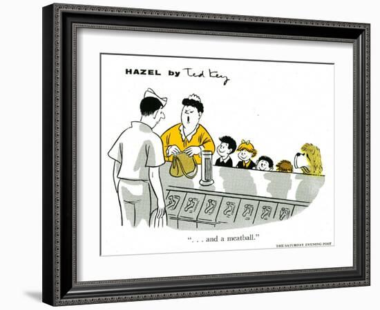 Hazel Cartoon-Ted Key-Framed Giclee Print