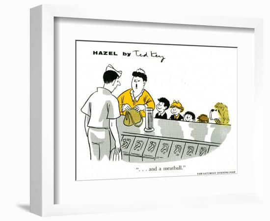 Hazel Cartoon-Ted Key-Framed Giclee Print