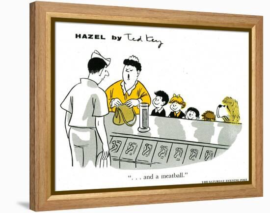 Hazel Cartoon-Ted Key-Framed Premier Image Canvas