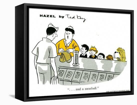 Hazel Cartoon-Ted Key-Framed Premier Image Canvas