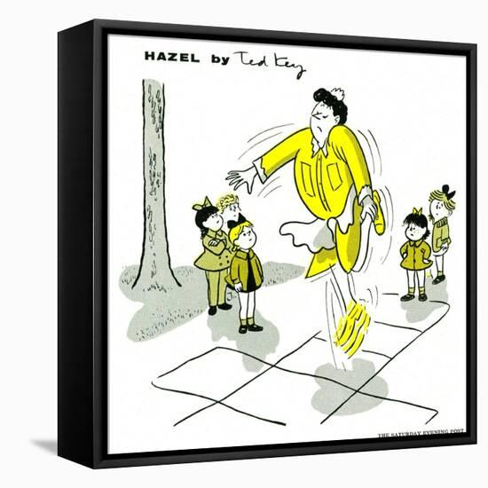 Hazel Cartoon-Ted Key-Framed Premier Image Canvas