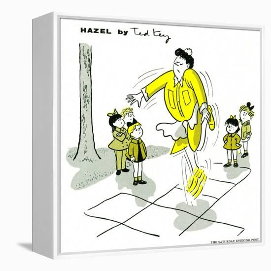 Hazel Cartoon-Ted Key-Framed Premier Image Canvas