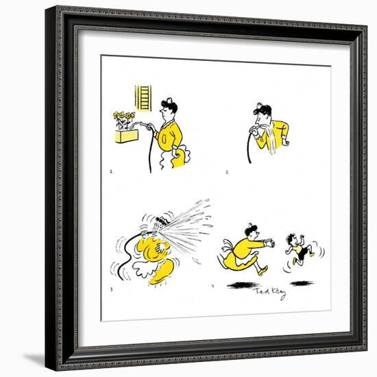 Hazel Cartoon-Ted Key-Framed Giclee Print