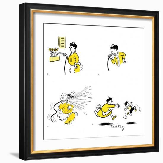 Hazel Cartoon-Ted Key-Framed Giclee Print