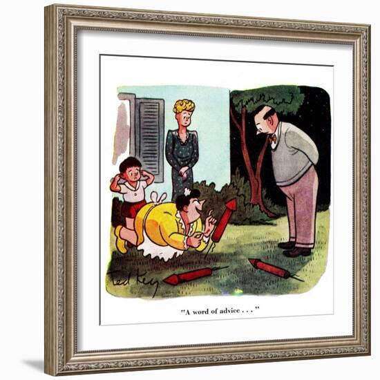 Hazel Cartoon-Ted Key-Framed Giclee Print