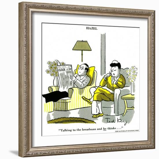 Hazel Cartoon-Ted Key-Framed Giclee Print