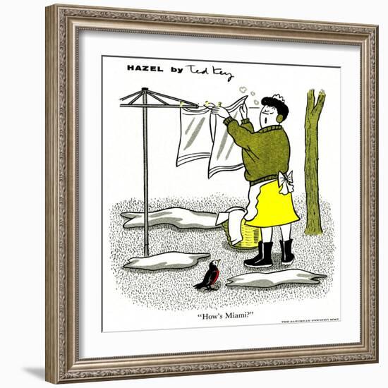 Hazel Cartoon-Ted Key-Framed Giclee Print