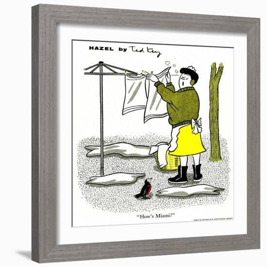 Hazel Cartoon-Ted Key-Framed Giclee Print