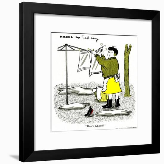 Hazel Cartoon-Ted Key-Framed Giclee Print