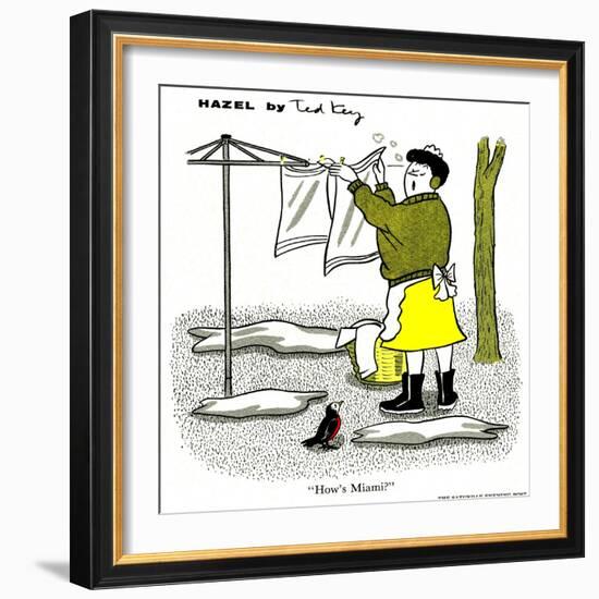 Hazel Cartoon-Ted Key-Framed Giclee Print