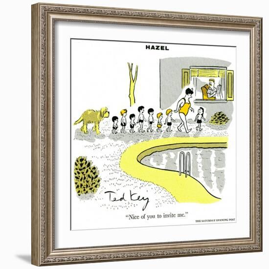 Hazel Cartoon-Ted Key-Framed Giclee Print