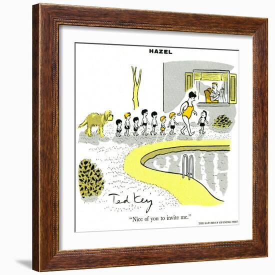 Hazel Cartoon-Ted Key-Framed Giclee Print