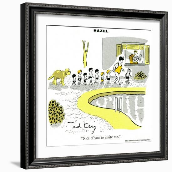 Hazel Cartoon-Ted Key-Framed Giclee Print