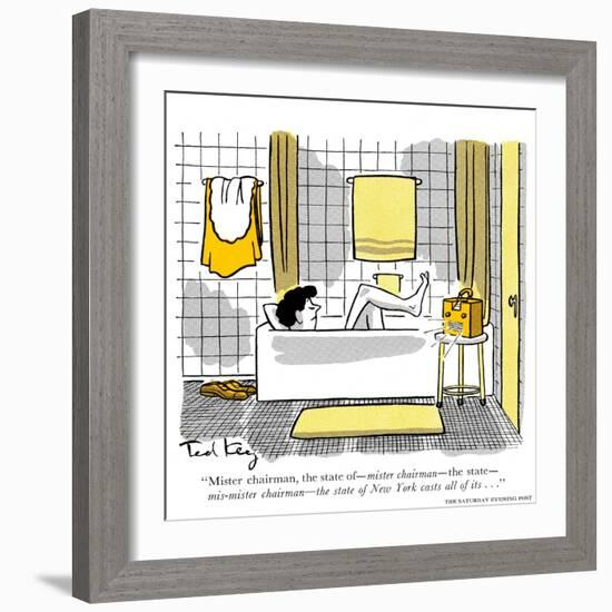 Hazel Cartoon-Ted Key-Framed Giclee Print