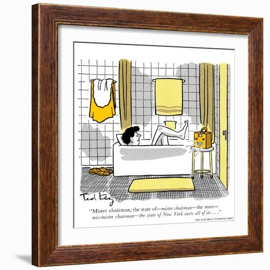 Hazel Cartoon-Ted Key-Framed Giclee Print