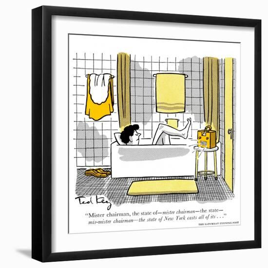 Hazel Cartoon-Ted Key-Framed Giclee Print