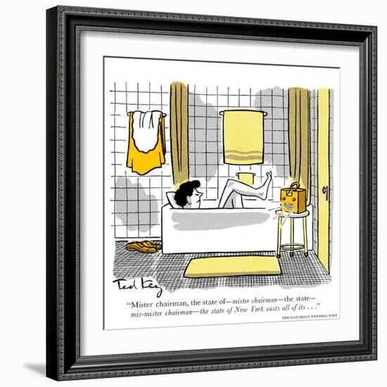 Hazel Cartoon-Ted Key-Framed Giclee Print